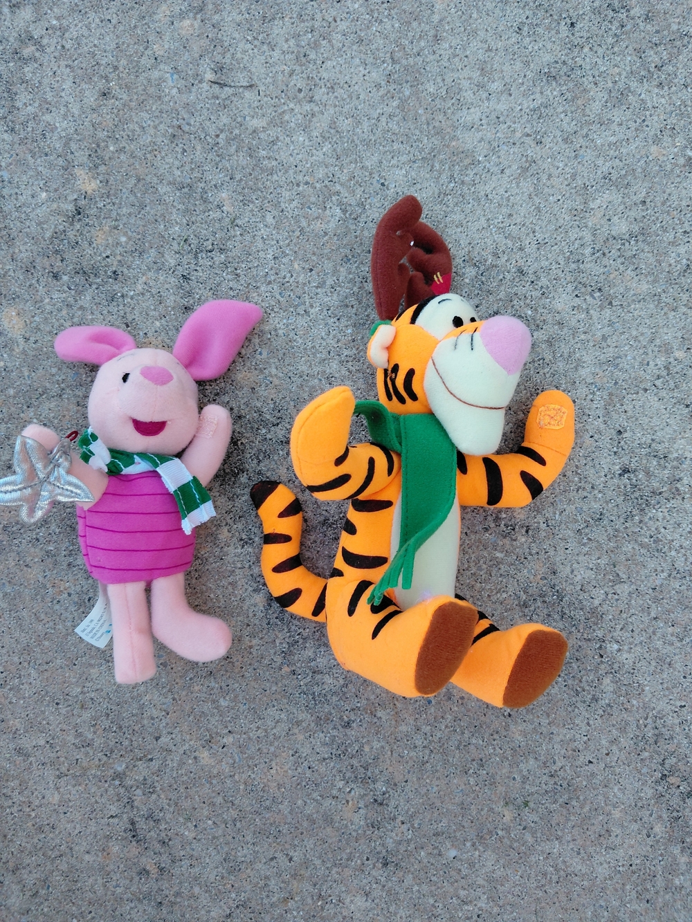 Disney Piglet Tigger Reindeer Plush Winnie The Pooh